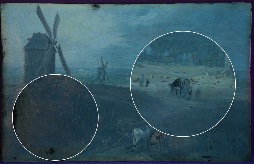 風車前的旅人-紫外光檢測