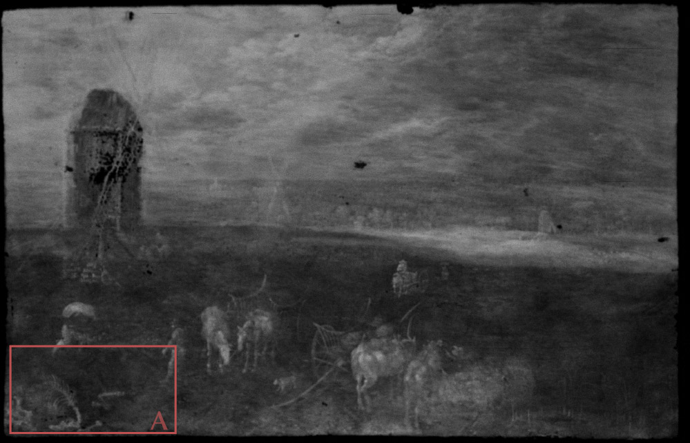 風車前的旅人-鉛元素分佈圖（Pb-L）