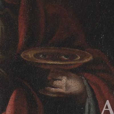 盤子上的一對眼睛