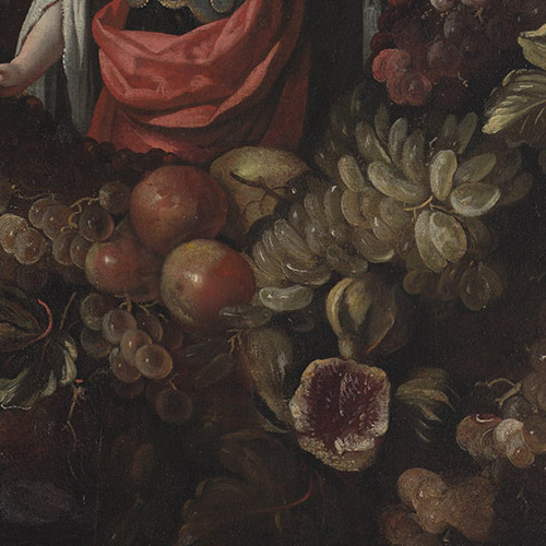 〈果實環串中的聖露西〉（局部）